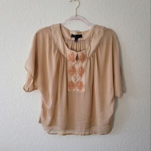 Ya Da 100% silk sheer top size M